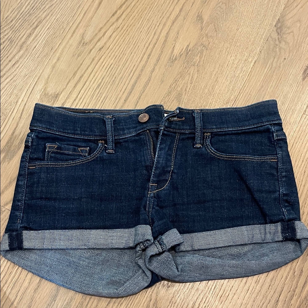 Abercrombie & Fitch Dark Blue Jean Shorts